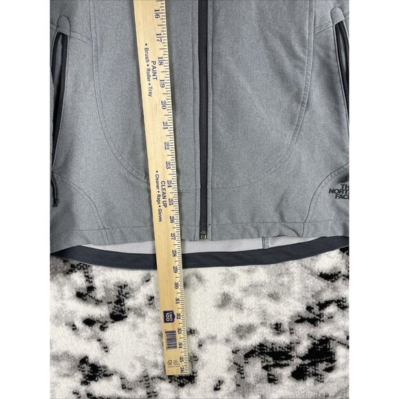 North Face Tech Stretch Jacket Womens Size Medium Gray‎ Windwall Outdoors Hiking - Picture 5 of 13